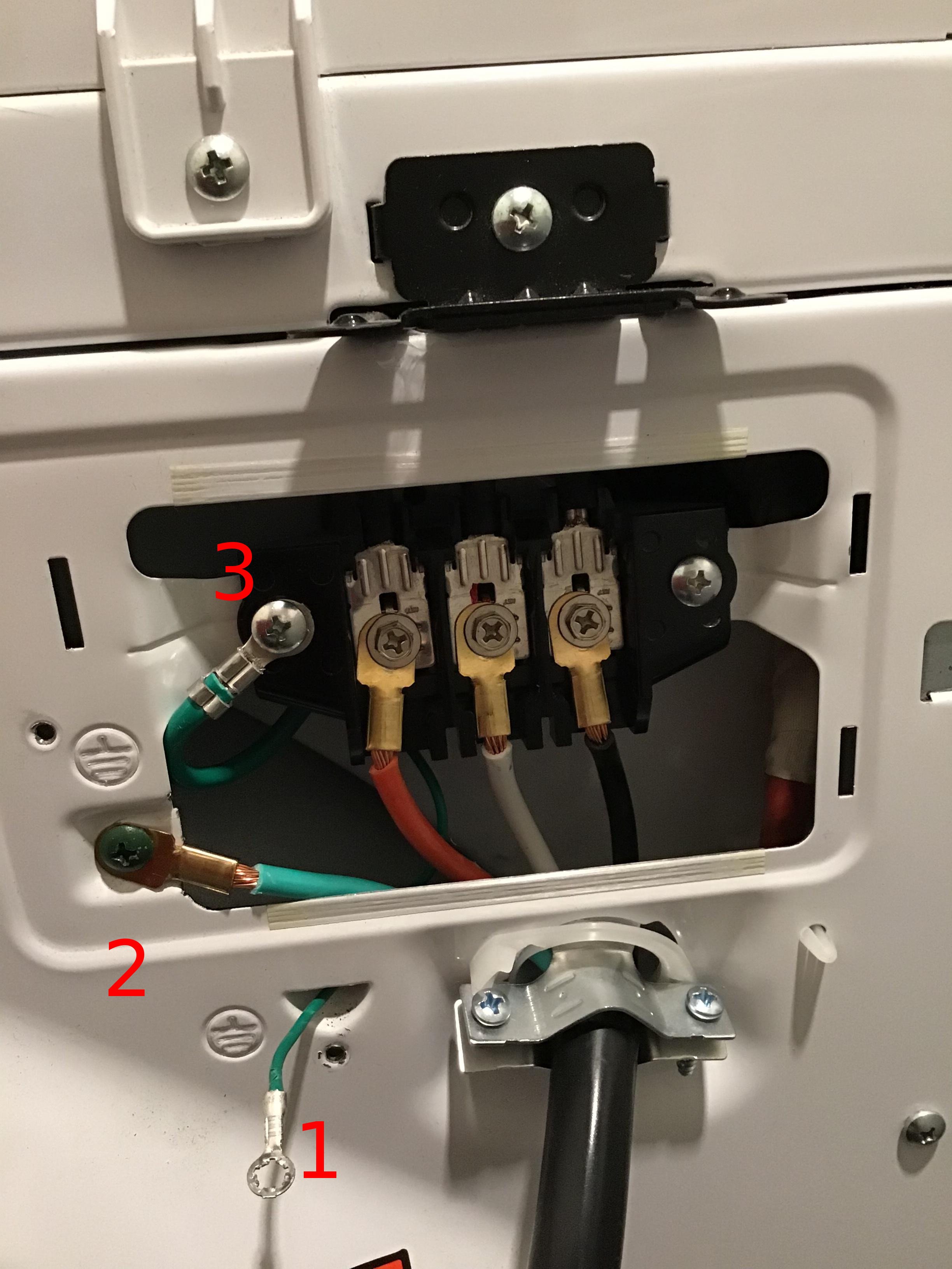 Annotated copy of dryer cable wiring