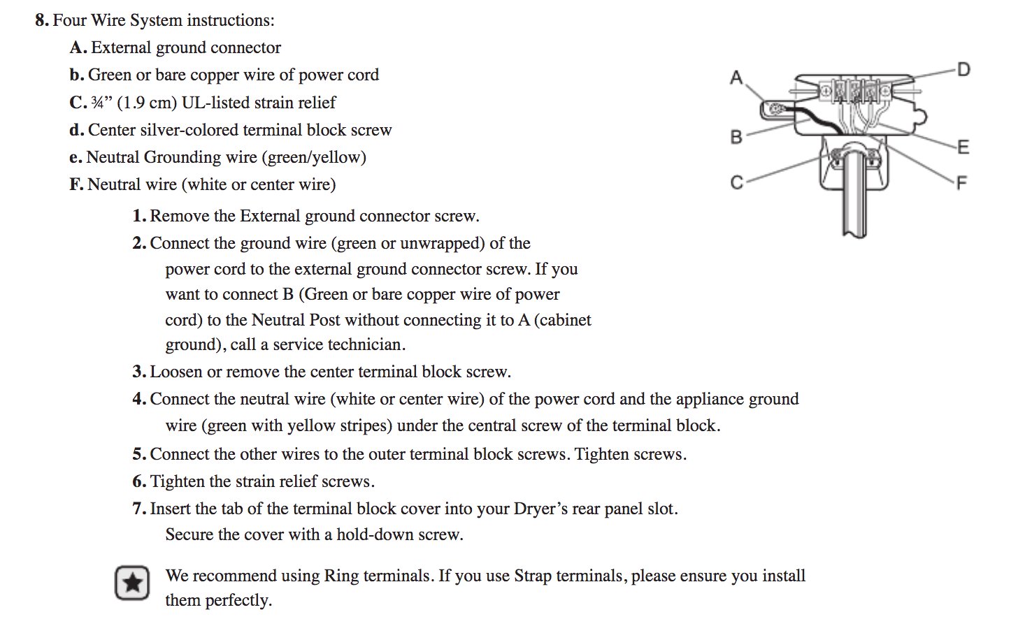 installation instructions for this model